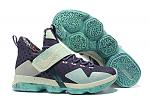 Cheap Nike Lebron 14 James Grass Green Navy Blue Basketball KyrieShop.Com